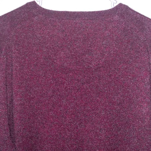 NWT NORDSTROM MEN’S SHOP 100% CASHMERE BURGUNDY FUDGE SWEATER SIZE XL